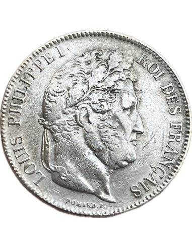 5 Francs 1833 T, Σπάνιο Louis Philippe I Γαλλία