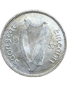 1 Shilling 1937 Ιρλανδία XF+ Rare 2