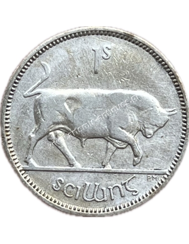 1 Shilling 1937 Ireland XF+ Rare