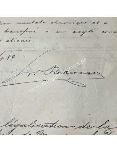 Dimitrios Zannas, Macedonian Fighter and Doctor 1889, Excellent Document