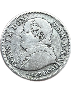 10 Soldi / 50 Centesimi 1868 Pius IX Papal States
