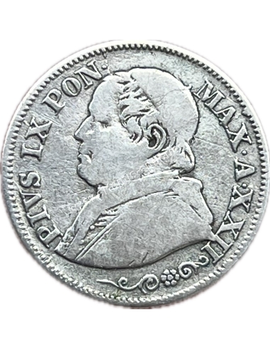 10 Soldi / 50 Centesimi 1868 Pius IX Παπικά Κράτη