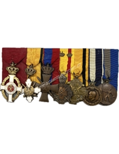 Greek Bar of 7 Medals WW2