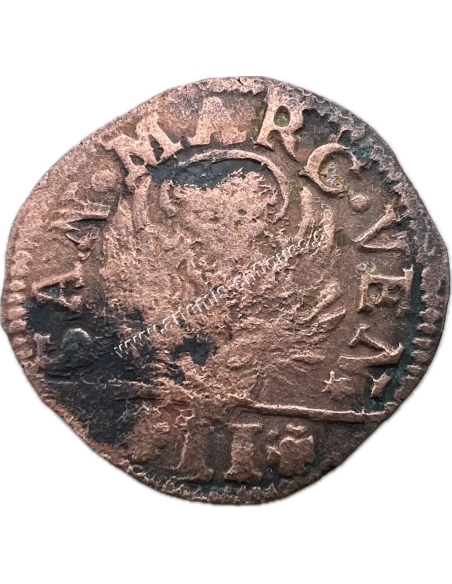 2 Soldi (1 Gasette) 1691 DALMA E.T ALBAN Dalmatia and Albania Venice Italian States