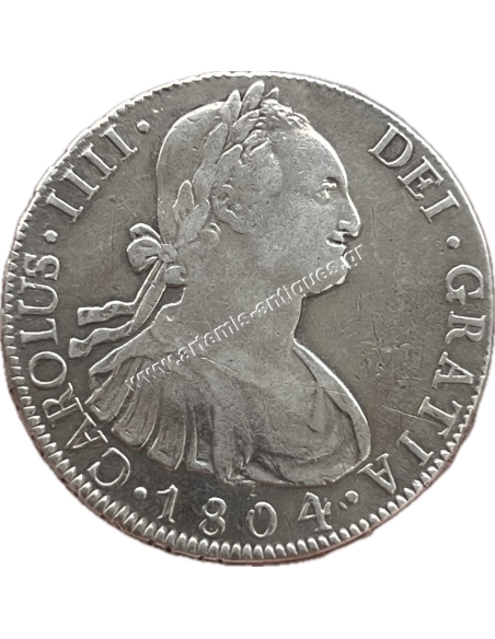 8 Reales 1804 Charles IV Βολιβία Double 4