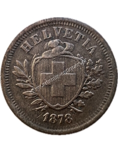 1 Rappen 1878 B Ελβετία