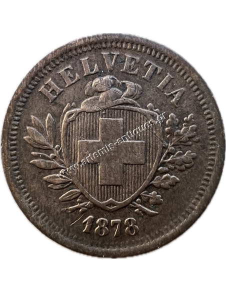 1 Rappen 1878 B Switzerland