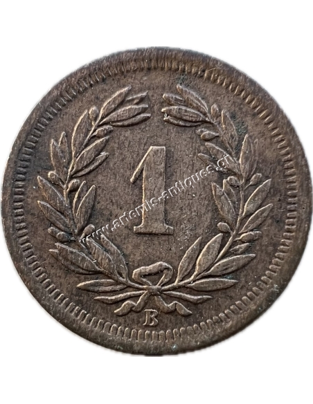 1 Rappen 1878 B Ελβετία