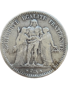 5 Francs 1876 K Γαλλία Σπάνιο