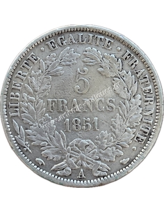 5 Francs 1851 France 2