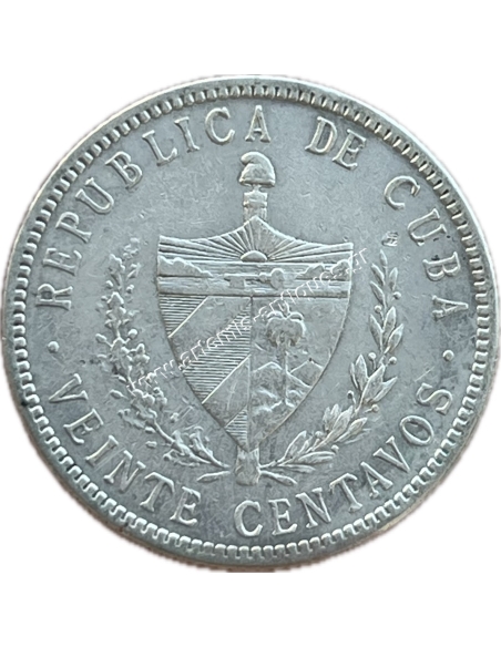 20 Centavos 1915 XF+