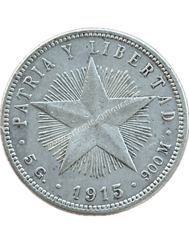 20 Centavos 1915 XF+