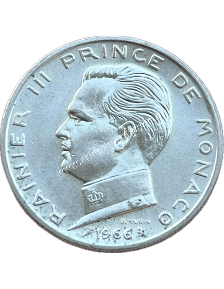 5 Francs 1966 Rainier III Monaco UNC