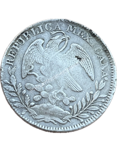8 Reales 1838 ZS OM Mexico XF+