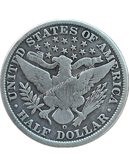 1/2 Dollar 1904 O Barber Half Dollar