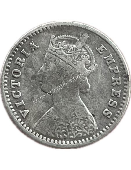 2 Annas 1893 Victoria Βρετανική Ινδία
