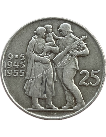 25 Korun 1945 Τσεχοσλοβακία