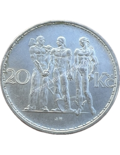 20 Korun 1934 Czechoslovakia UNC
