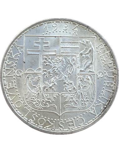 20 Korun 1934 Czechoslovakia UNC