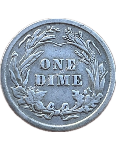 10 Cents 1911 Barber Dime XF+