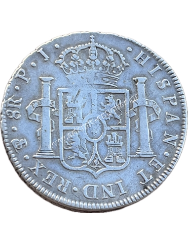 8 Reales 1806 Charles IV Bolivia XF+