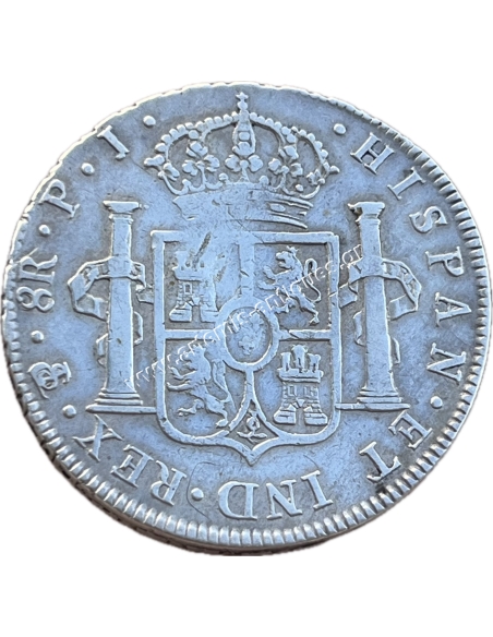 8 Reales 1806 Charles IV Bolivia XF+