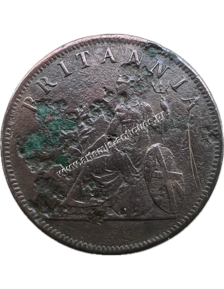 1 Obol 1819. George III Ionian State Coin Alignment