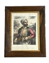 Notis ( Constantine) Botzaris, Chief Captain of the Souliotes, Chromolithograph