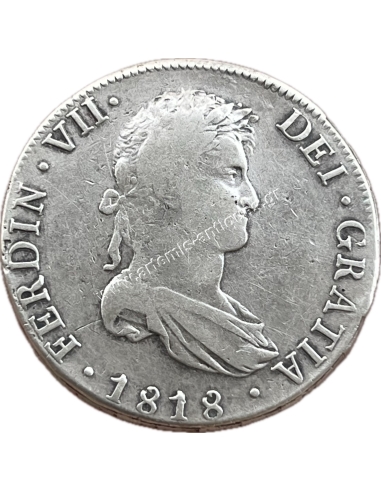 8 Reales 1818 Ferdinand VII Βολιβία
