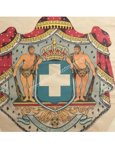 Greek Royal Coat of Arms, Cromolithograph 2