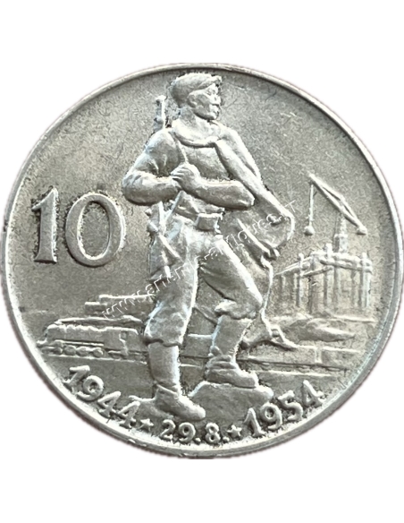 10 Korun 1954 Czechoslovakia