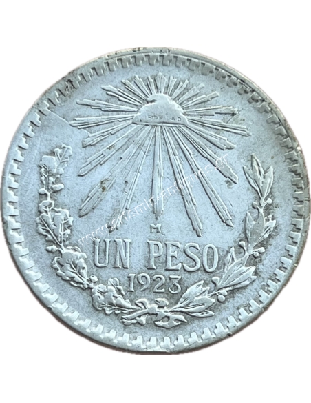 1 Peso 1923 Mexico AU+