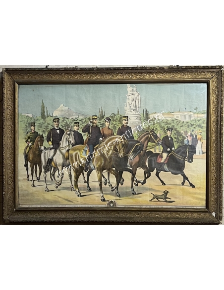 Family Walk of His Majesty King George, Chromolithograph