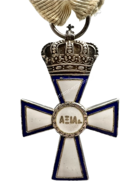 Silver Cross of Valour of Gendarmerie, with Enamels