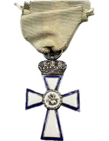 Silver Cross of Valour of Gendarmerie, with Enamels
