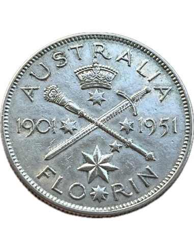 1 Florin 1951 George VI Αυστραλία
