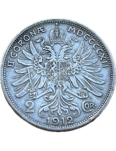 2 Corona 1912 Francis Joseph I Αυστριακή Αυτοκρατορία 2