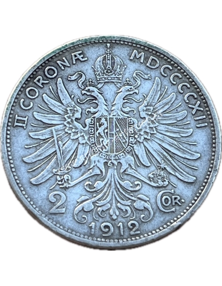 2 Corona 1912 Francis Joseph I Austrian Empire