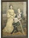 Prince Andrew of Greece and Princess Alice of Battenberg, Chromolithograph by S. Christidis 1903