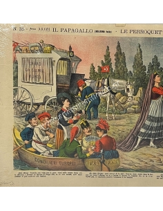Le Perroquet 29 Août 1909, Augusto Grossi Satirical Lithography, Greece-Crete 2