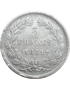 5 Francs 1831 D Louis Philippe  Γαλλία 2