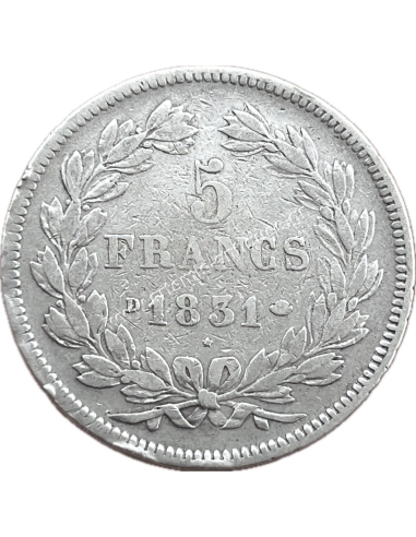 5 Francs 1831 D Louis Philippe  Γαλλία