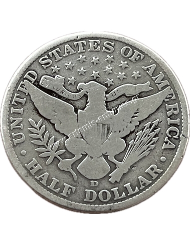 1/2 Dollar 1906 D Barber Half Dollar