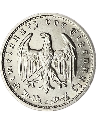 1 Mark 1933 D Γερμανία UNC-BU