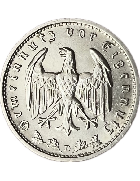 1 Mark 1933 D Γερμανία UNC-BU
