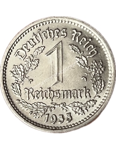 1 Mark 1933 D Γερμανία UNC-BU