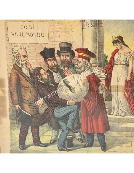 Le Perroquet 17 Septembre 1899, Augusto Grossi Satirical Lithography, Captain Dreyfus