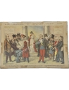 Le Perroquet 17 Σεπτεμβρίου 1899, Augusto Grossi Σατυρική Λιθογραφία, Captain Dreyfus