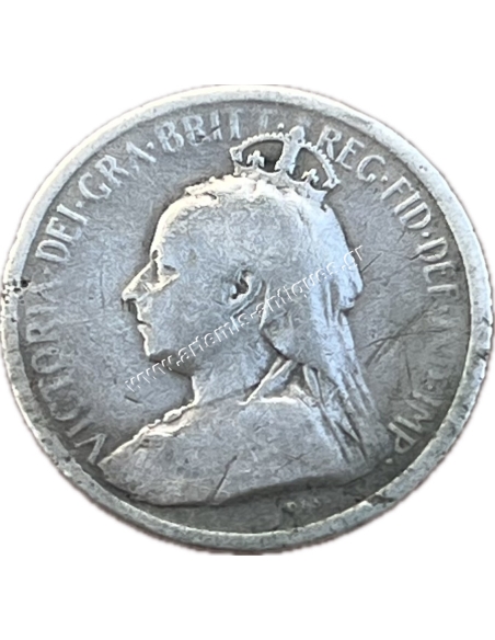 3 Piastres 1901 Victoria Cyprus