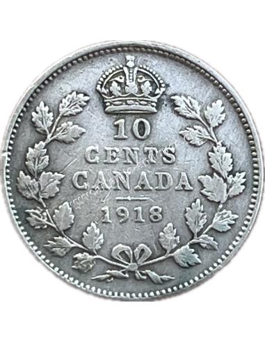 10 Cents 1918 George V Canada